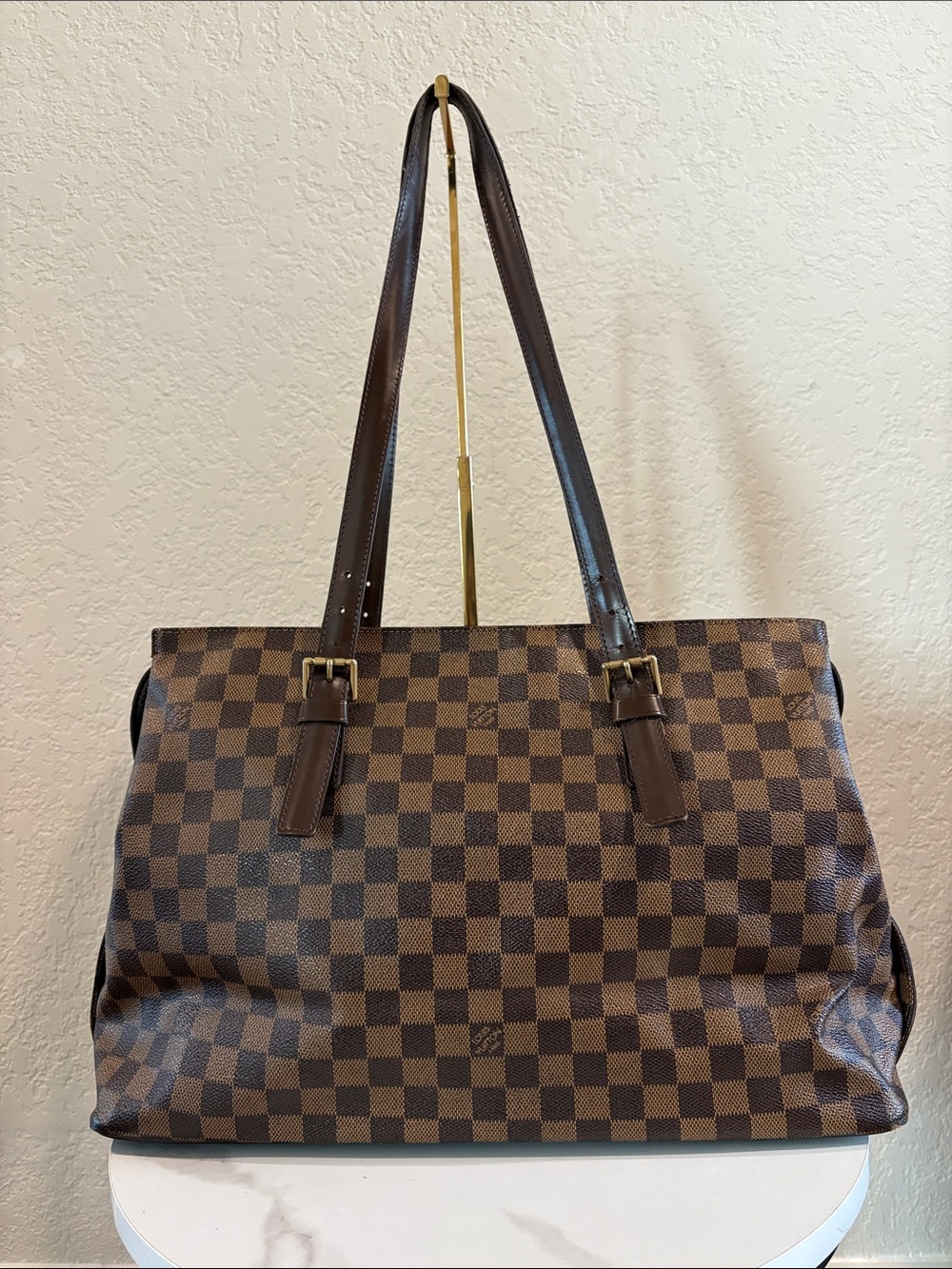 LOUIS VUITTON TH1015 Damier Ebene Chelsea with Lock 315